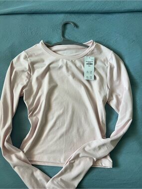 Hollister Women's Long Sleeve Crewneck Top - Pale Pink